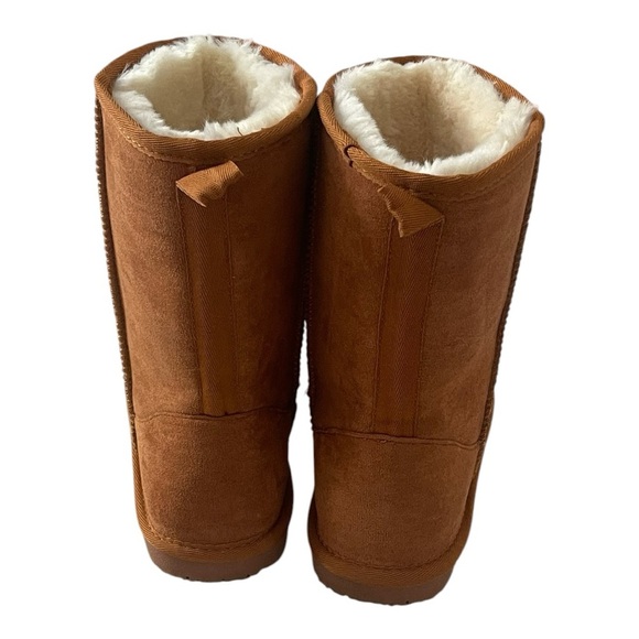 Musshoe Brown Suede Shearling Boots 6.5 Womens NWOT - Picture 4 of 7